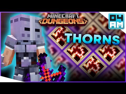 IMPOSSIBLE! Full 1 SHOT THORNS Enchantments Build Showcase in Minecraft Dungeons