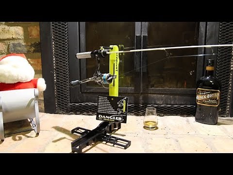 DANGLER Quick Grab Rod Holder for Ice Fishing Overview and On Ice Demo