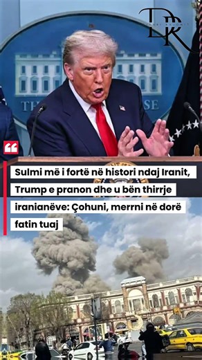 Sulmi më i fortë në histori, Trump thirrje iranianëve: Çohuni! Merrni në dorë kontrollin