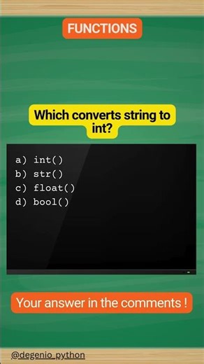 python quiz on functions 17. Type conversion!