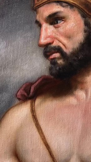 Going back to the mythology #ares #marte #greek #mythology #oiloncanvas #oleosobretela #newcontemporaryart #figurativeart #newreels #reliasm #brushstrokes #artcollector #privatecollection #anatomy #godofwar #martepacificatore #atelier #caravaggio #guidoreni #baroque #edoardolafrancesca | Edoardo La Francesca - Artist