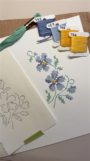 🌼🌿 #crossstitch #papercraft #paperart #embroidery #diy