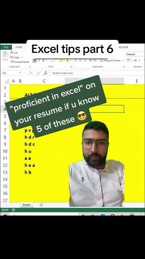514K views · 6.5K reactions | Excel tips part 6 #business #excel #resume | Muddaser Altaf | Facebook