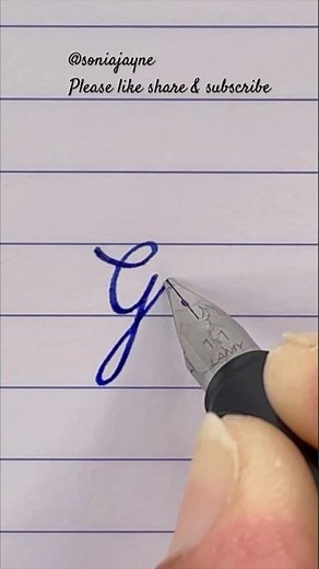 How to write Capital G in Cursive | Cursive Alphabet Tutorial