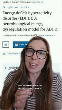 ADHD and energy theory