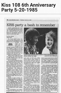 May 20, 1985: Kiss 108 6th Anniversary Party at Boston Garden Boston, Massachusetts, United States | Concert Archives