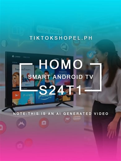 HOMO S24T1 24-Inch HD Smart TV with Full HD Resolution