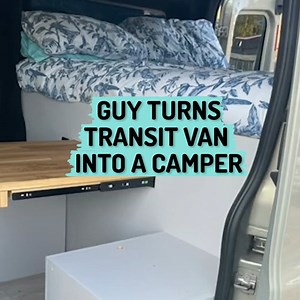 Jeff turned this 12 seater transit van into the ultimate camper. And it looks gorgeous 🚐 | Ultimate
