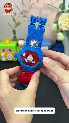 review đồ chơi siêu nhân ultraman biến hình thành đồng hồ đeo tay