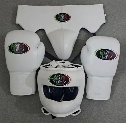 Cowhide Leather Boxing Sparring Set: Gloves, Headgear, Groin Guard - Etsy Canada