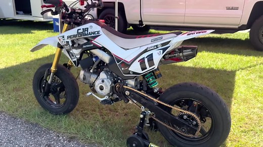 Custom CRF110 Supermoto Build with 132cc 4v Engine