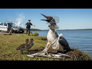 Rescuing a Mother Loon Trapped in a Plastic Bottle