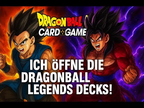 🔥 ICH ÖFFNE DIE NEUEN DRAGON BALL LEGENDS DECKS! (Shallot & Giblet Starter Decks) 🔥