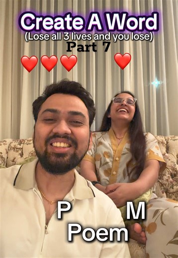 Part 7 | Create A Word | I am coming back, Rakshya 4 - Sabindra 3 | I misprounced the word ‘chaotic’ 😂 @Rakshya Adhikari #creatorsearchinsights #couple #couplegoals #couplecomedy #GameNight