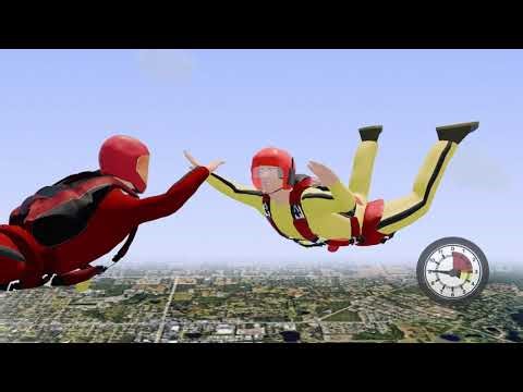 Category D (AFF) Dive Flow 2 - Skydiving Training - Freefall Skills