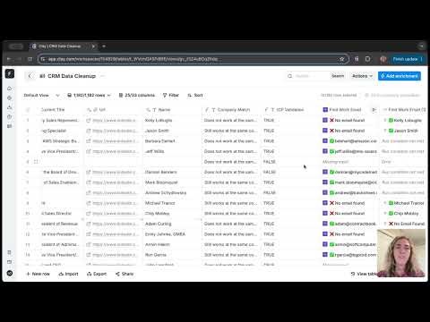 Using Clay to clean up your CRM