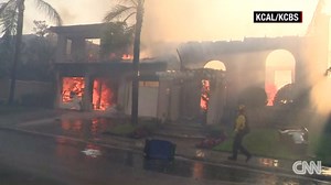 Video shows homes on fire near Laguna Niguel, California
