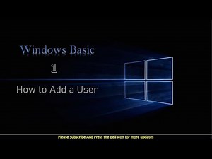 How to Add a New User Account in Windows 10
