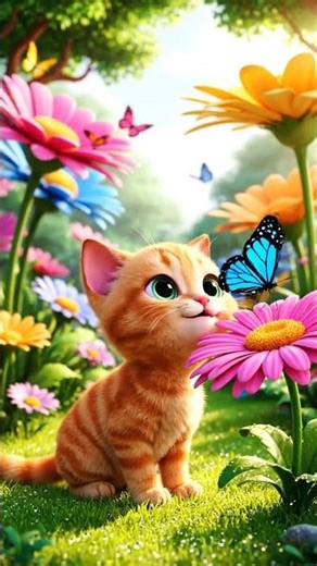 Learn Colors in English 🌈 | Funny Cartoon Cat for Kids | Toddler Learning