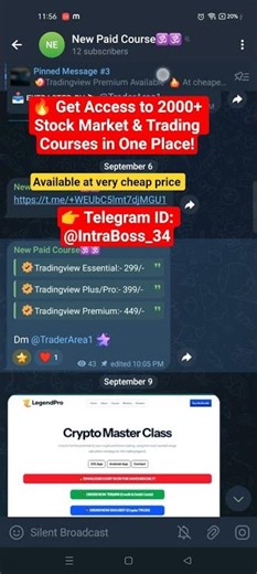 🔥 Get Access to 2000+ Stock Market & Trading C Telegram ID: @IntraBoss_34 #stockmarket #sharemarket