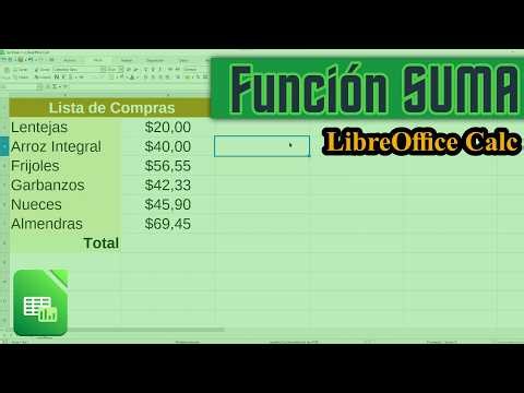 📊 Cómo USAR la FUNCIÓN SUMA en LibreOffice Calc (Ejemplo Fácil) 🚀