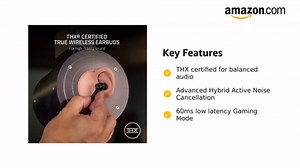 Razer Hammerhead True Wireless Pro Bluetooth Gaming Earbuds: THX Certified - Advanced Hybrid Active Noise Cancellation - 60ms Low-Latency - Touch Enabled (Renewed)