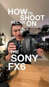 Took me a while to find 😂 How to shoot rec.709 on the Sony FX6 #sonycine #tutorial #sonyfx6