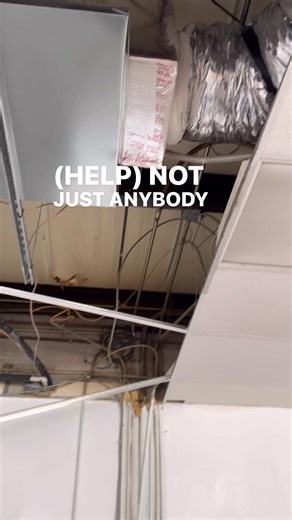 Anyone I know mess with ceiling tile grid. HVAC people put in two new systems and cut the grid and now it needs to be repaired. #help | Eddie Troche