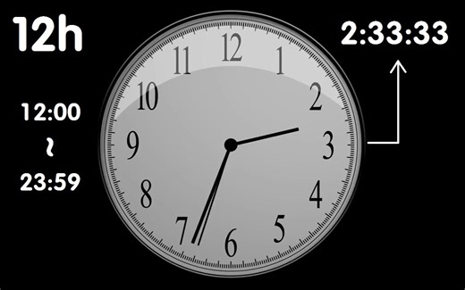 12小时钟表走针（滴答声）