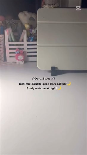 Study with me at night!🌙🤍 #study #youtube #keşfett #youtubeshorts