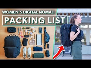 Women’s Ultimate Digital Nomad Packing List 2025 | 100 Items For Minimalist Carry On Travel
