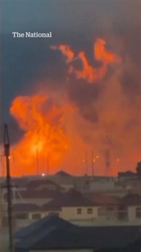 Large blasts ignite inferno at Russian gas site