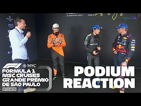Post-race interview with Norris, Antonelli and Verstappen at the Brazilian Grand Prix | ESPN F1