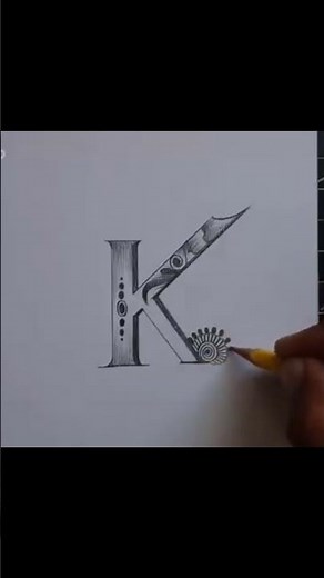 Alphabet Drawing letter K