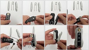 How to install the porshce key fob cover ?