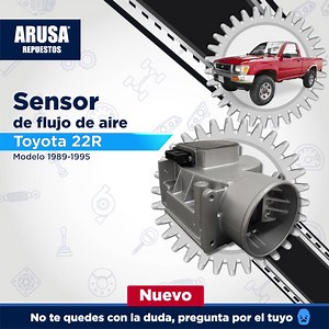 7 comments |  Sensor de flujo de aire│ Nuevo  Para tu Toyota 22R 1989-1995  PBX: 2247-6300 ✅ Envíos a todo el país #repuestos #repuestosoriginales #toyota #toyota22r | Repuestos Arusa | Facebook