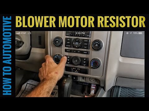 How To Replace The Blower Motor Resistor On A Ford Escape