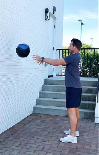 Standing Medicine Ball Chest Pass