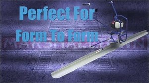 3 comments | The Shockwave™ Power Screed is perfect for form to form...
