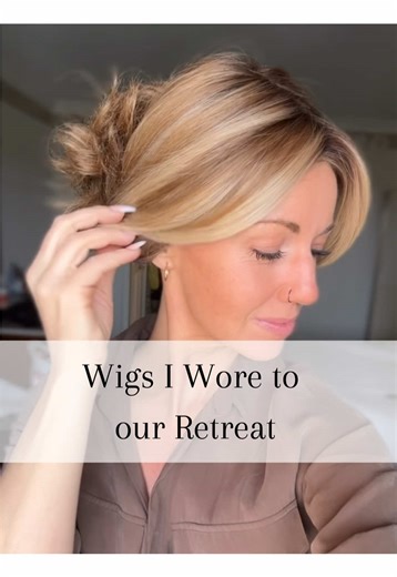 We just wrapped up our first ever Chiquel Wig Retreat and my cup is so full! Thank you to everyone who came- you all made this an incredibly special weekend. ❤️ Of course, I had to wear some of my very favorite wigs during the event! Wigs: 1) Winston by Belle Tress in Butterbeer Rooted 2) Million Dollar Babe by TressAllure in EL12/22R8 3) Corey by Envy in Sparkling Champagne 4) Decadent Diva by Raquel Welch in RL6/30 Copper Mahogany 5) Farren by Amore in Brown Topaz ❤️available at Chiquel.com #W