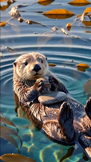 Sea Otter Facts 🦦😱 | Cute or Clever? #shorts #seaotter #wildlife #ocean #facts