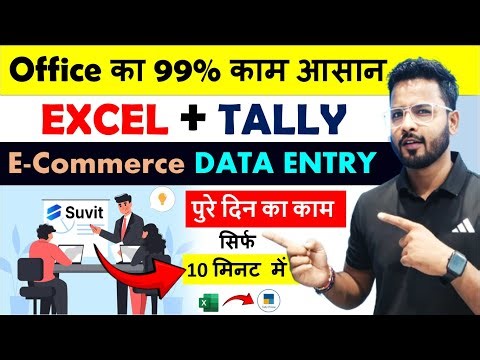Data Entry - eCommerce Excel File to Tally | 10x Faster Accounting! Data Entry Automation