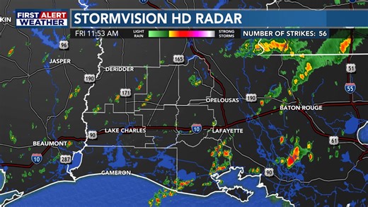 There are showers moving across SWLA now, here's the latest radar view. Remember you can check the radar anytime using our First Alert Weather app which is available here: https://m.cmpgn.page/ZxkcRJ | KPLC 7 Weather