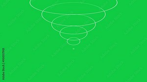 Geometric animation with greenscreen background, using white effects, abstract lines, and patterns to create a textured illusion and smooth motion transitions.