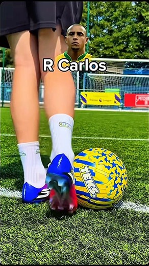 How to Curve the Ball Like Roberto Carlos! ⚽🔥 #shorts