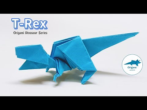 🦖How to Fold an Origami T. rex | Step-by-Step Dinosaur Tutorial