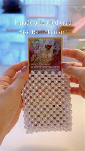My handmade Beaded Pokémon Card Case | Kawaii Pokéka Accessory #pokemon #tcgcollector #handmade