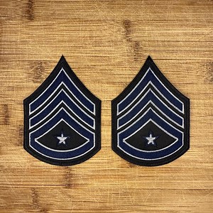 Sergeant Rank Patches – Military Police Security Stripes in Black, Blue & Gray – 2-piece Set 4.25" X 3" - Etsy