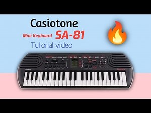 Casio SA 81 Tutorial Video || Mini Keyboard || Casiotone || Psr Musical