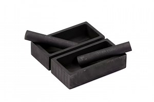 Kulem Graphite Ingot Mold - 1 Pack - Can be Used to Melt 1kg of Gold and 500g of Silver - Nice Thermal Conductivity and Stability - Complete with Graphite Stirring Rod